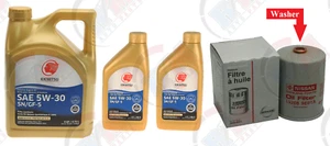 GENUINE Oil Filter 15208-9E01A + IDEMITSU 5w-30 (7qts) Oil for Nissan & Infiniti - Picture 1 of 1