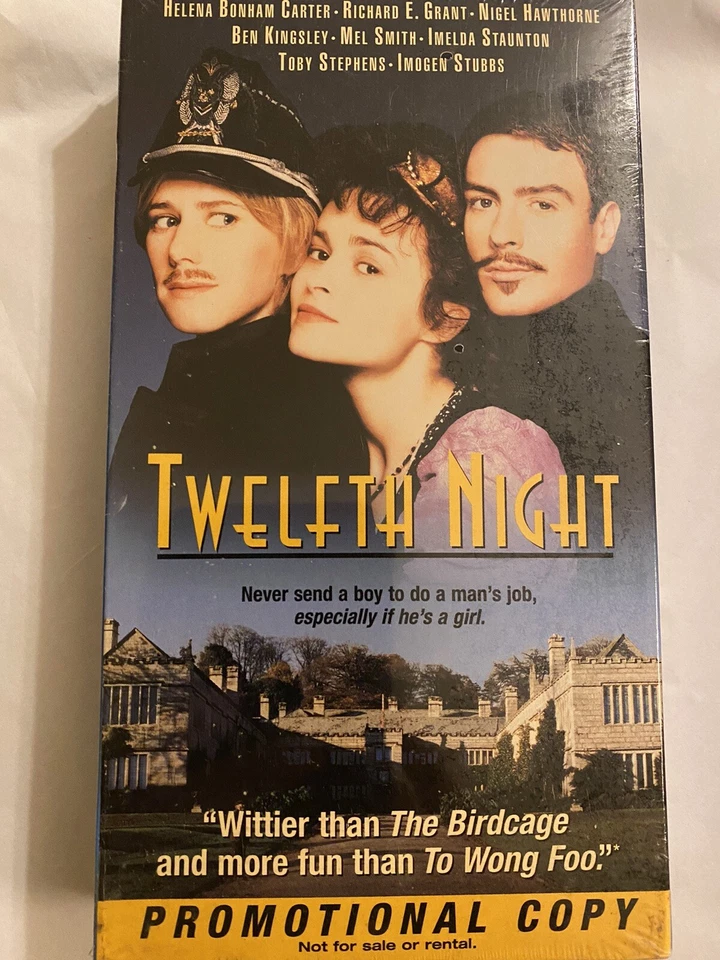Twelfth Night (VHS, 1997) Helena Bonham Carter, NEW SEALED Promo Screener - Image 1 of 1