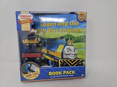 NEW Thomas & Friends Wooden Railway Logan And The Big Blue Engine Book Pack - Image 1 of 4