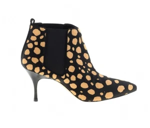 Brand New Manolo Blahnik Dildi 70 Pony Ankle Boots SZ 39.5 MSRP $1295 - Picture 1 of 17