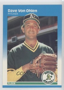 1987 Fleer Factory Set Glossy Dave Von Ohlen #408