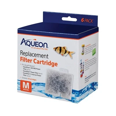 Aqueon 100106085 Replacement Filter Cartridges--6 pack--MEDIUM