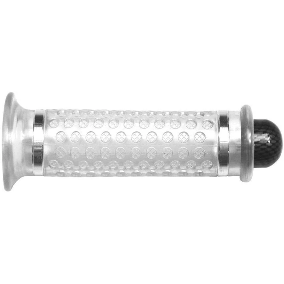 COPPIA MANOPOLE DOME TRASPARENTI TERMINALE CARBON LOOK 342828 - Immagine 1 di 1