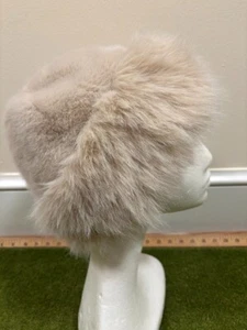 GORGEOUS VINTAGE REAL FOX FUR RUSSIAN STYLE LADIES HAT , SZ L, 23” MADE IN USA - Picture 1 of 6