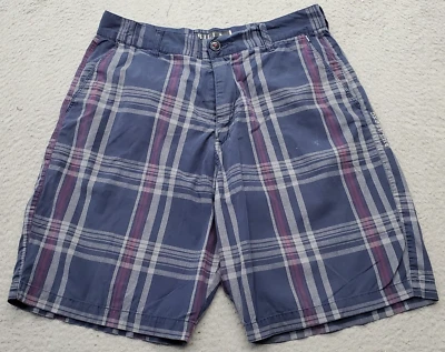 Шорты Billabong мужские размер 33 мульти клетка хлопок эластичные с косыми карманами плоские спереди - Изображение 1 из 4