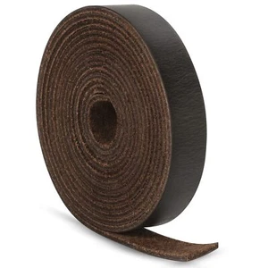 1/2 Inch Wide Flat Leather Straps Cord String for DIY Crafts, 72.5 Inch Long - Picture 1 of 7
