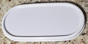 Nuevo Tupperware Modular Mates Ovalado #1616 Sello/Tapa de Repuesto Blanco - Imagen 1 de 2
