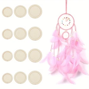 4Sets 12pcs Wooden Basket Bottoms Crochet Basket Base for Knitting Supplies - Picture 1 of 6