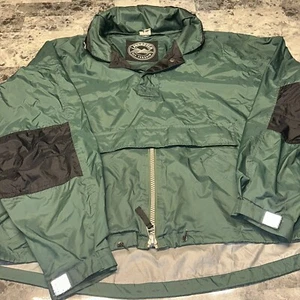 Land Rover Terrain Green Windbreaker 1/4 Zip Pullover Jacket Mens Size L Flaws* - Picture 1 of 7