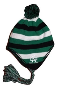 New North Dakota Fighting Hawks Youth Size 4-7 OSFA Beanie w/Tassels - Picture 1 of 2