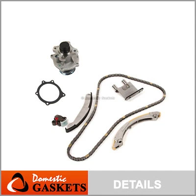 Kit de cadena de distribución sin engranajes bomba de agua para 02-07 GMC Isuzu Chevrolet 2.8 3.5 4.2 Foto 1 de 4