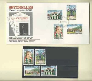 SEYCHELLES 1984 OFFICIAL FDC & MNH SC 542-45 20 ANNIVERSARY SPUP FREE SHIPPING - Picture 1 of 1