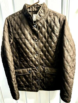 Chaqueta para mujer Faded Glory acolchada marrón de peso medio Foto 1 de 4