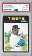 1971 Topps #120 Willie Horton PSA 6 Ex-MINT Detroit Tigers