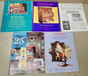 (5) Vintage The Vestal Press Catalogues Music Player Piano Radio Organs 1980s - Picture 1 of 7