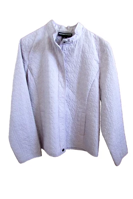 Norton McNaughton lilac Blazer 12 Zip Jacket light weight waffle quilt-sz 8-NWOT - Image 1 of 4