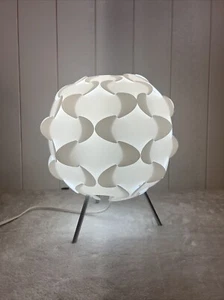 Vintage IKEA Fillsta Table Origami Lamp White Plastic Shade Light Accent - Picture 1 of 15