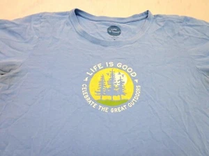 Life is Good Celebrate The Great Outdoors Camiseta Trituradora Mediana Calce Clásico DEFECTOS - Imagen 1 de 9