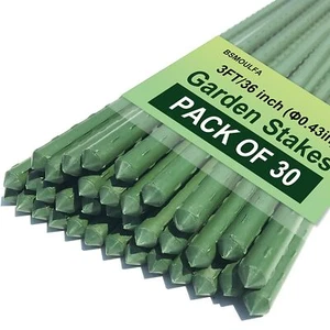 Garden Stakes 3ft 3 Feet Metal Plant Stakes 30 Pack for Gardening and Farm Pl... - Picture 1 of 8