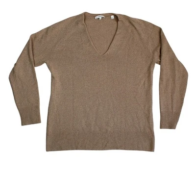 Vince Sweater Womens Medium Wool Cashmere Tan Long Sleeve Quiet Luxury Soft - Image 1 of 4