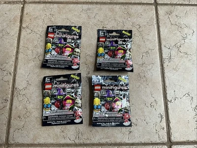 Lego 71010 Minifiguras Série 14 Monstros Lote de 4 Bolsas Cegas Seladas - Imagem 1 de 2