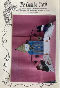 Tole Painting Pattern Packet: Snow Trifold by Laurie Speltz - Picture 1 of 3