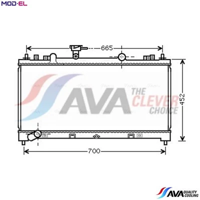 RADIATOR ENGINE COOLING MZ2226 FOR MAZDA ATENZA/Hatchback R2AA/R2BF 2.2L 4cyl 6 - Image 1 of 4