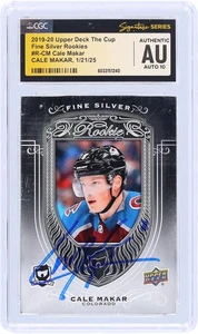 Cale Makar Avalanche Signed 2019-20 Upper Deck The Cup #R-CM CGC 10 Rookie Card - Picture 1 of 3