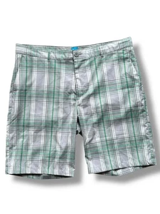 Men’s Slazenger Green Checked Shorts W38 VGC – Same Day Shipping - Picture 1 of 9