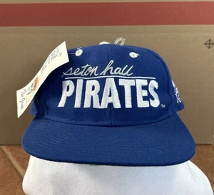 Vintage 90s Seton Hall University Pirates Snapback Hat The Game NWT Logo 1994 - Picture 1 of 7