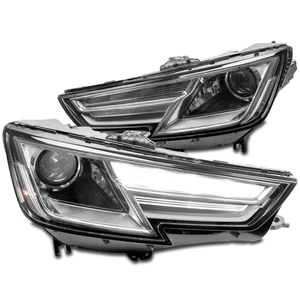 For 17 18 19 Audi A4 HID/Xenon LED DRL Projector Headlight Headlamp Chrome LH+RH - Bild 1 von 12
