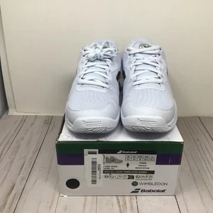 Babolat Womens SFX3 All Court Wimbledon Tennis Shoes White Gold Size 5.5 - Picture 1 of 6