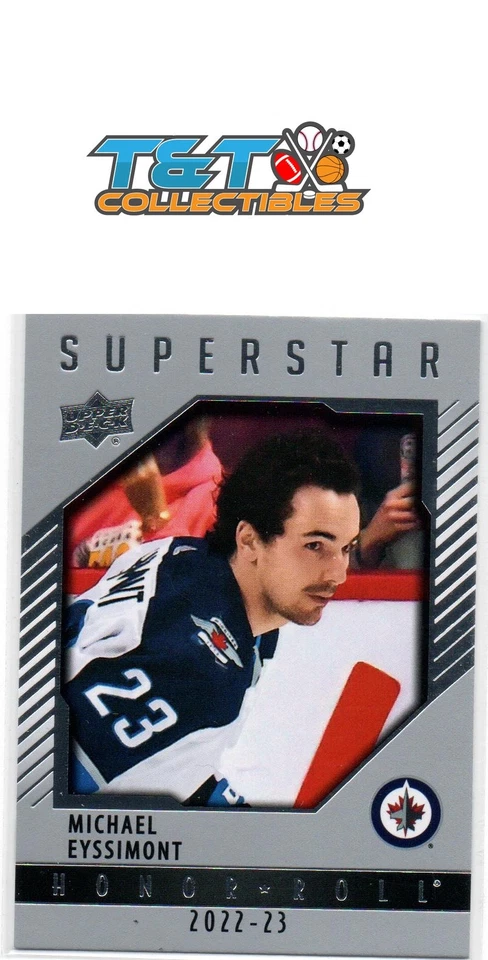 2022-23 Upper Deck Honor Roll #HR90 Michael Eyssimont Winnipeg Jets 7a - Image 1 of 1