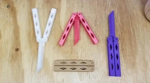 FlipBlade V2 (Plastic Butterfly Knife) | 3D Printed Desk Toy - Picture 1 of 5