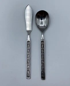 Stanley Roberts MATADOR Stainless Japan  Flatware Sugar Spoon And Butter Knife - Picture 1 of 6