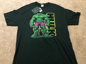 Camiseta verde nueva con etiquetas vintage de Marvel Comics para hombre grande The Hulk 2003 promoción de película - Imagen 1 de 4