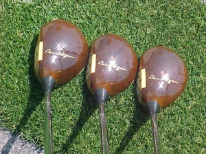 PERSIMMON Ben Hogan Macgregor Model PT Stylized Golf Clubs Woods Set Driver 2 3 - Picture 1 of 14
