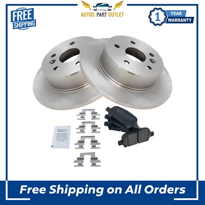 New Rear Brake Pad & Rotor Kit Brake Rotor For 2000-2004 Toyota Avalon - Изображение 1 из 4