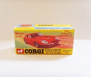 CORGI TOYS No. 377- MARCOS 3 Litre - Superb custom display/ repro box. - Picture 1 of 2