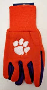 Clemson Tigers NCAA Children's Sport Utility Gloves One Size WinCraft - Picture 1 of 2