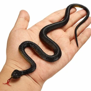 NEW Manmade Realistic Soft Rubber Animal Fake Snake Garden Sale Props Toys HOT - Picture 1 of 10