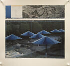 Javacheff Christo - Die Regenschirme (blau) - 1991 - Ausstellungsplakat