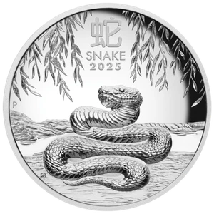 2025 Australia Lunar Year of the Snake Series III 1oz 9999 Silver HR Proof Coin - Picture 1 of 1
