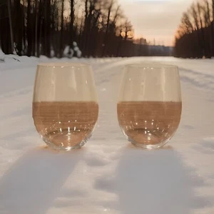 Riedel Stemless Red Wine Glasses Beautiful Light Crystal Design - Picture 1 of 6