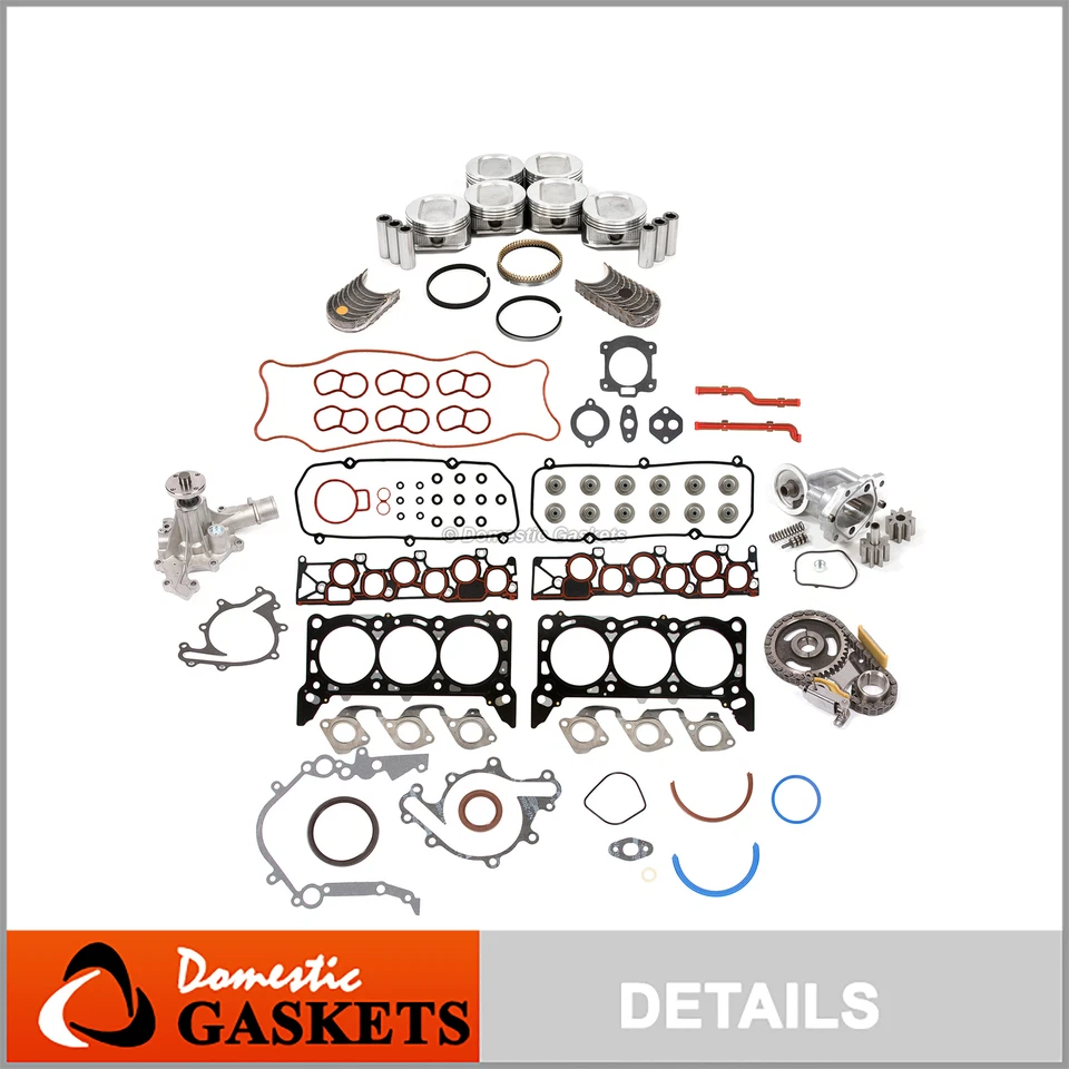 Kit de reconstrucción de motor para 01-03 Ford E150 E250 Econoline F150 Heritage 4,2 L OHV Foto 1 de 4