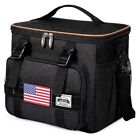  Lunch Bag for Men Work Insulated Tactical Lunchbox Heavy 15L/24-CAN A01-Black