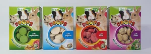 4x Biscuit Drops for Pet Rodents and Rabbits Hamster Multi Flavor Treats - Picture 1 of 9