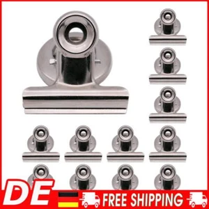 12 Stück starke Kühlschrank-Clips-Magnete, 38 mm Breite, Metall-Magnet-Clips für - Picture 1 of 11