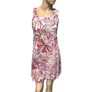 Puanani Dress Women’s Aloha Floral Mini Hawaiian RJC Size M Cutout Tie Back NWT - Picture 1 of 8