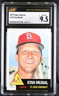 2019 Topps Living Set Online Stan Musial #154 CSG 9.5 Mint Plus - Image 1 of 3